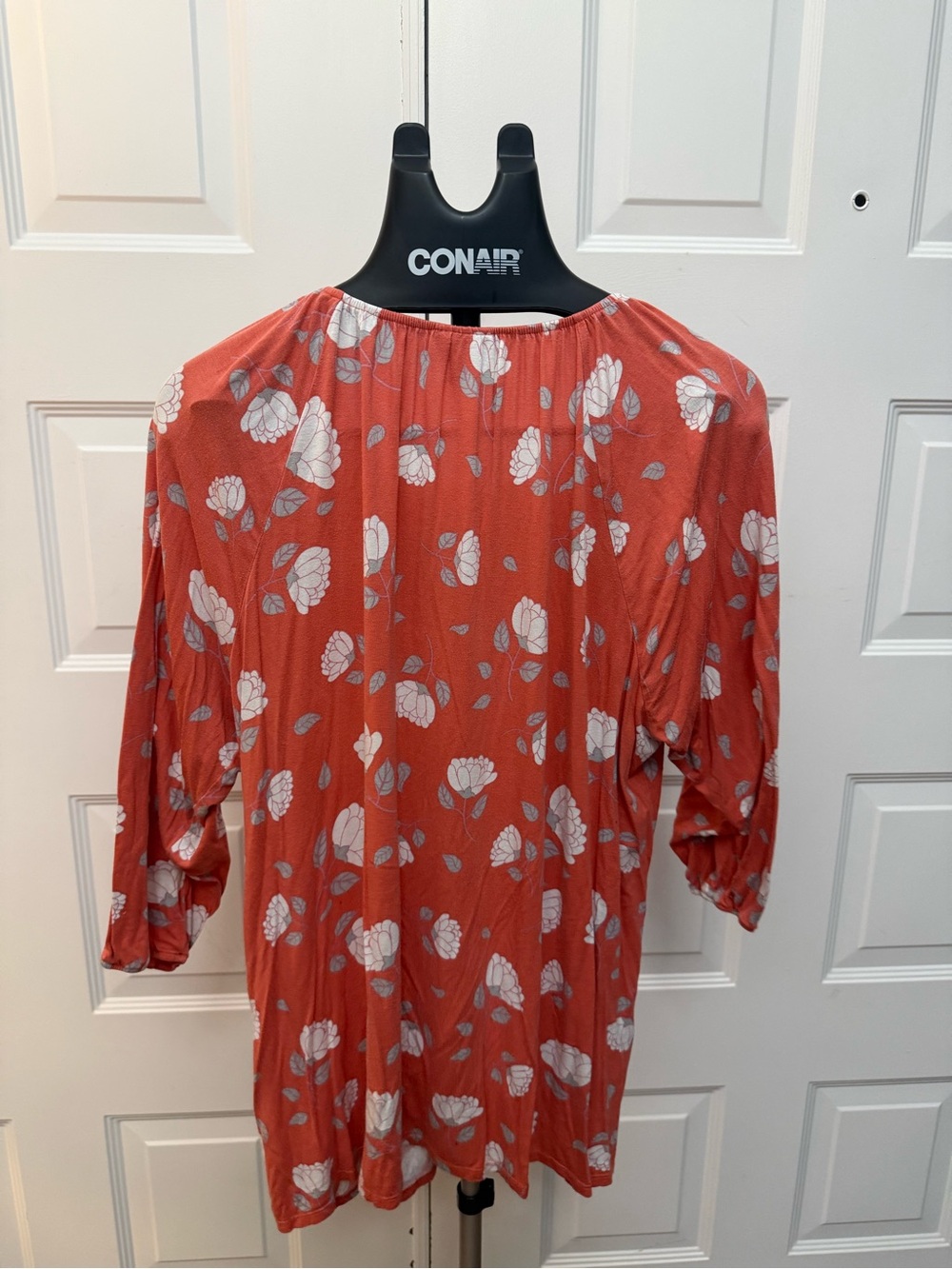 LuLaRoe Rust Floral Tunic Top - Picture 2 of 3